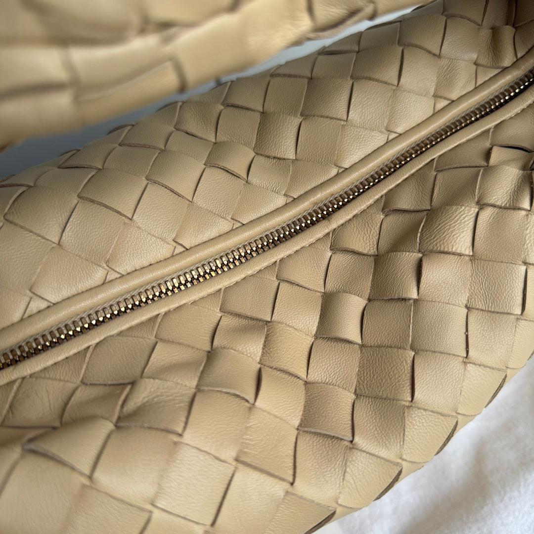 Bottega Veneta Teen Jodie Small Lambskin Leather Beige Oats 36cm 7