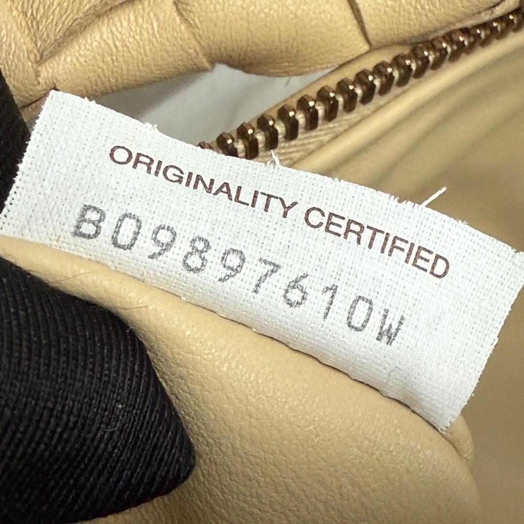 Bottega Veneta Teen Jodie Small Lambskin Leather Beige Oats 36cm 13