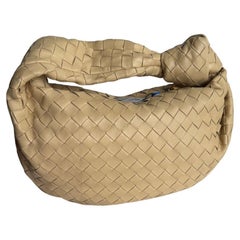 Bottega Veneta Teen Jodie Klein Lammfell Leder Beige Hafer 36cm
