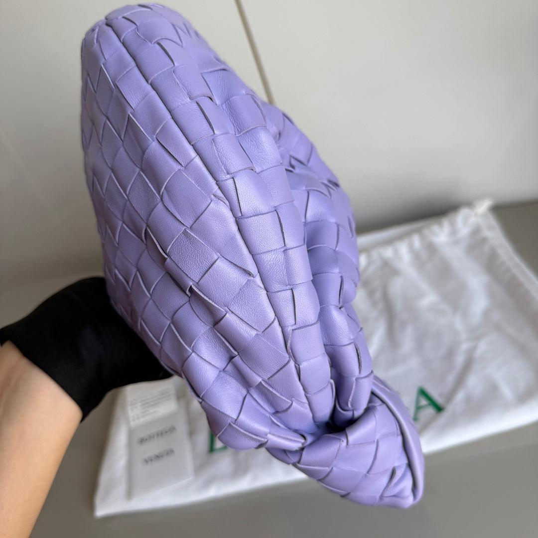 Bottega Veneta Teen Jodie Pequeña Piel de Cordero Lila Claro Morado 36cm en venta 6