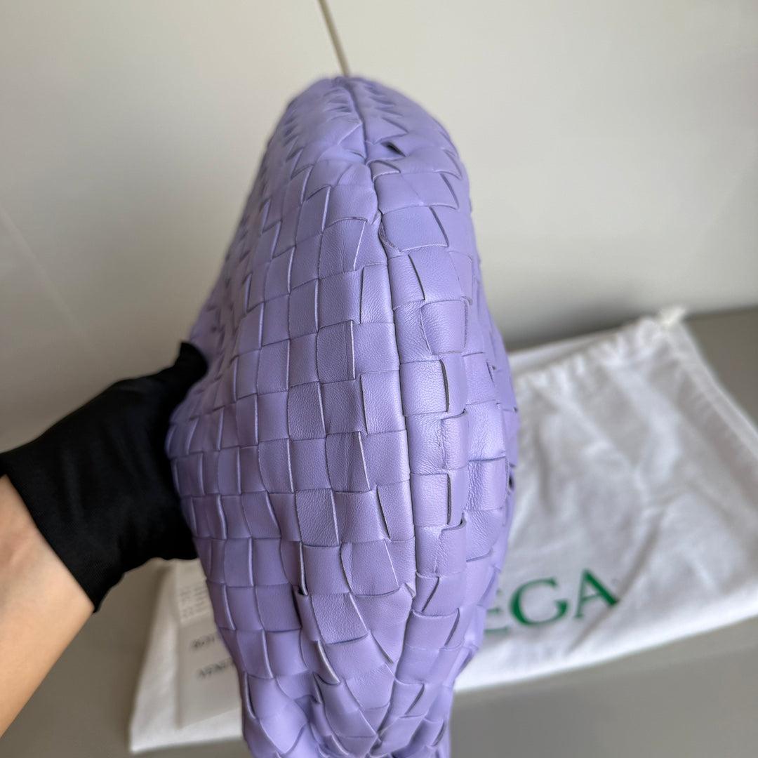 Bottega Veneta Teen Jodie Pequeña Piel de Cordero Lila Claro Morado 36cm en venta 7