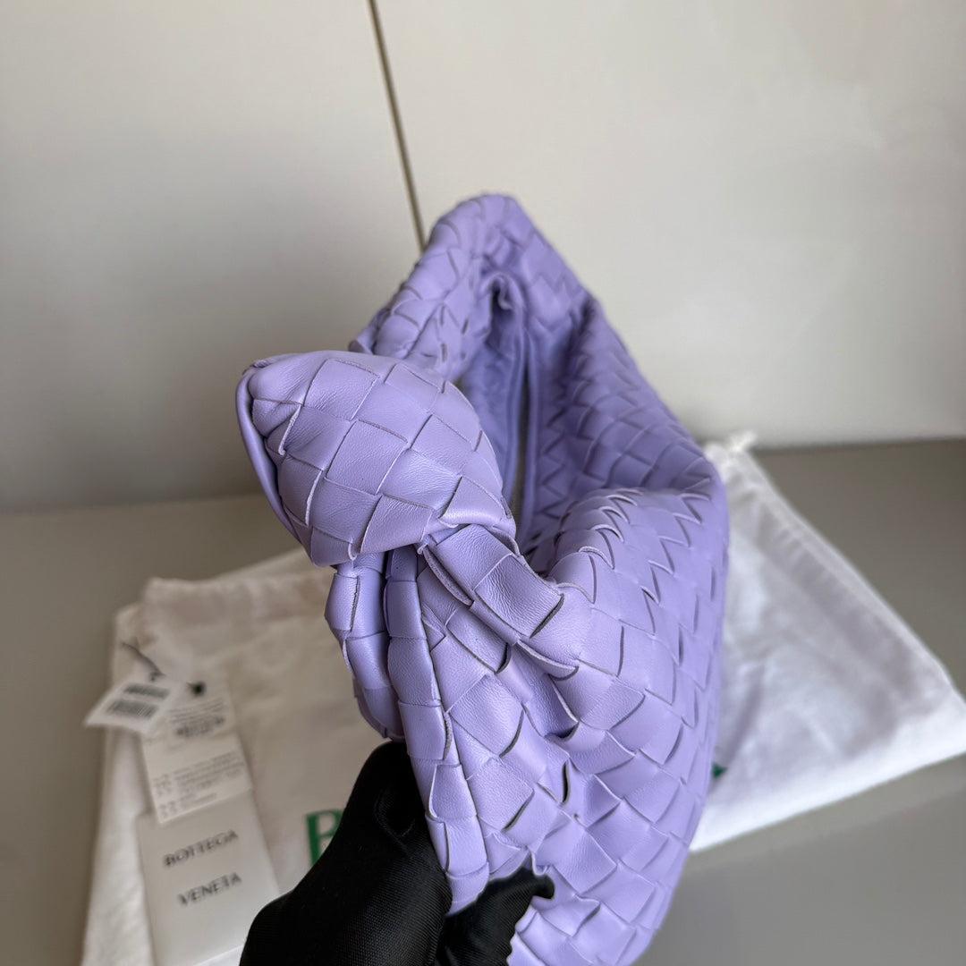 Bottega Veneta Teen Jodie Pequeña Piel de Cordero Lila Claro Morado 36cm en venta 10