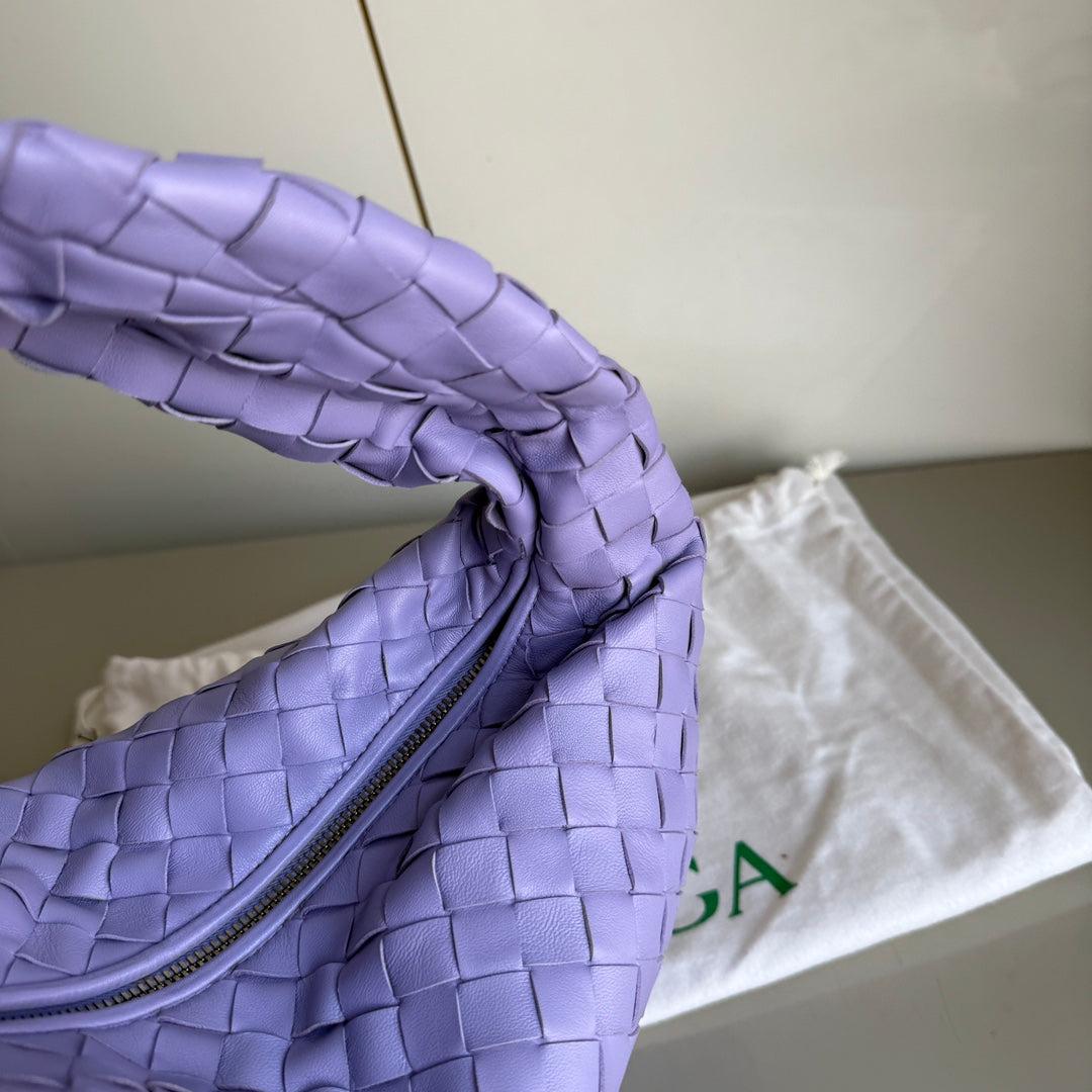 Bottega Veneta Teen Jodie Pequeña Piel de Cordero Lila Claro Morado 36cm en venta 11