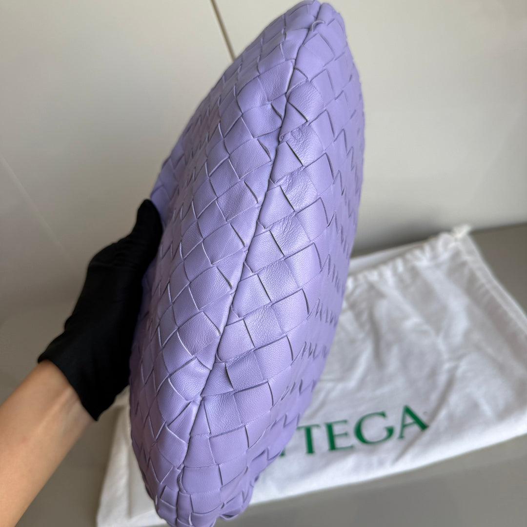 Bottega Veneta Teen Jodie Pequeña Piel de Cordero Lila Claro Morado 36cm en venta 4