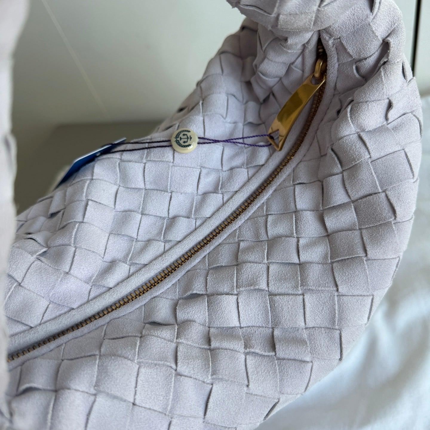 Bottega Veneta Teen Jodie Suede Washed Purple For Sale 6