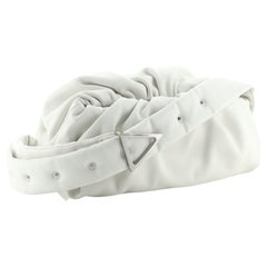 Bottega Veneta The Body Pouch Leather Small White