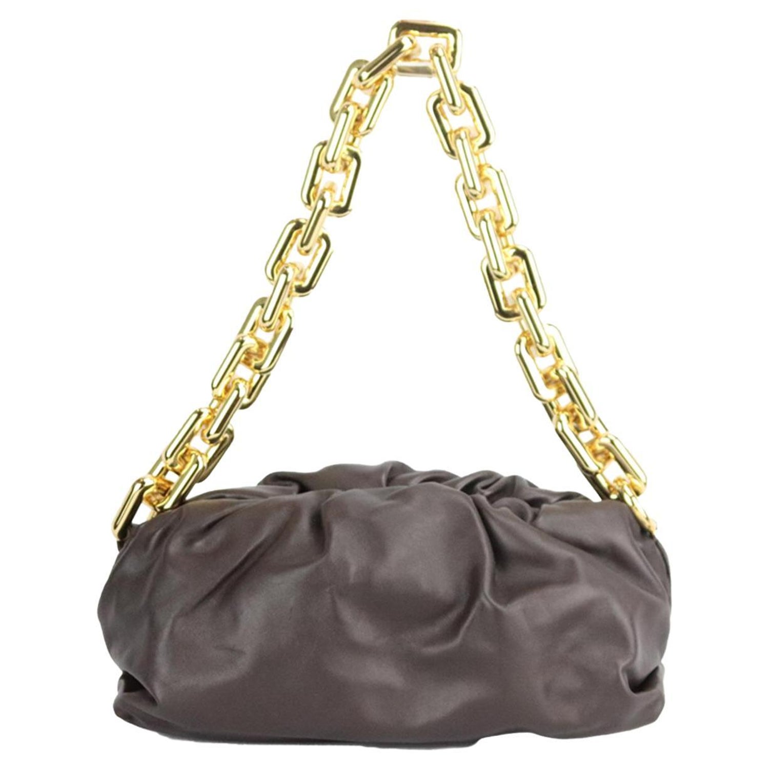Bottega Veneta The Chain Pouch Gathered Leather Shoulder Bag For Sale at  1stDibs