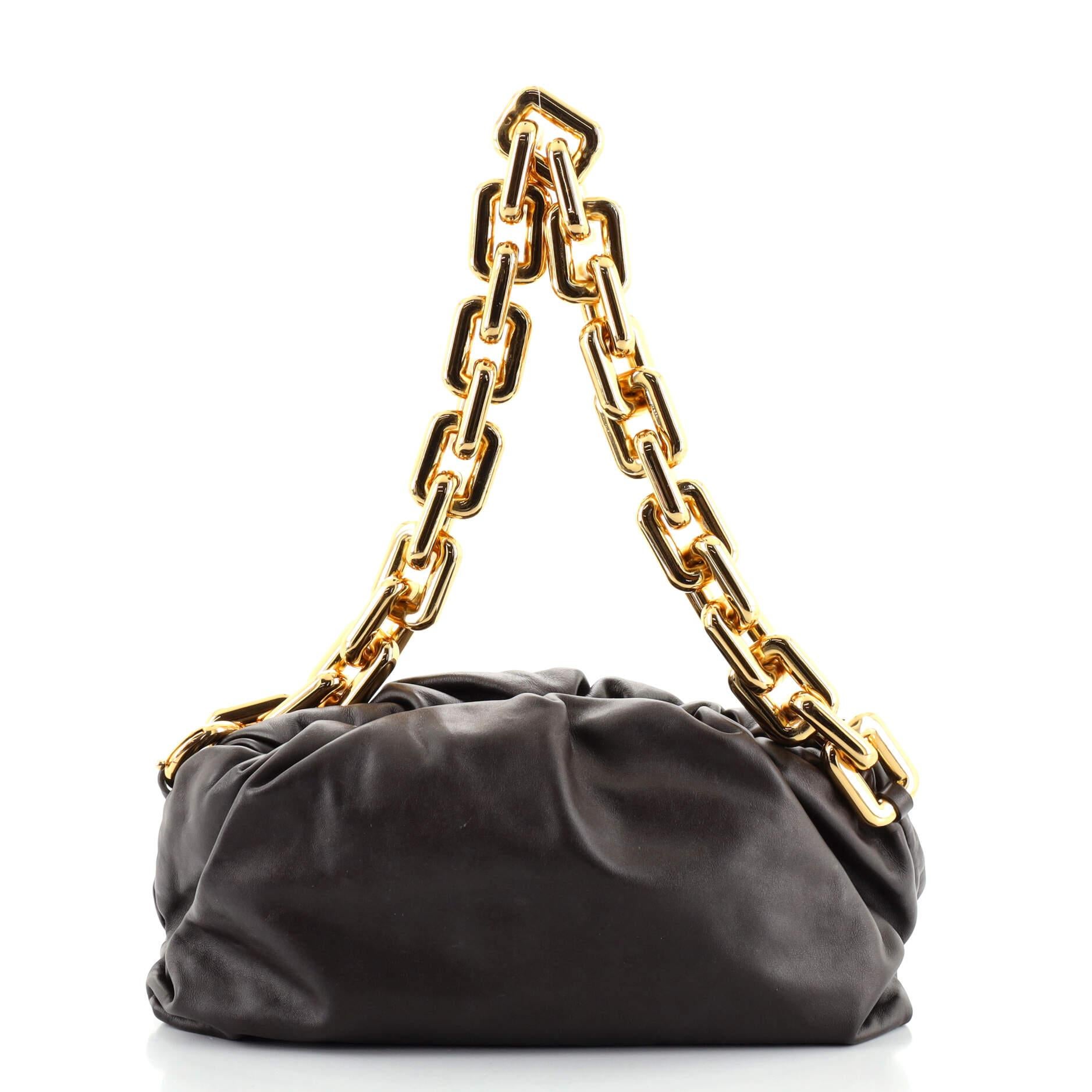 Kettenbeutel von Bottega Veneta aus Leder (Schwarz)