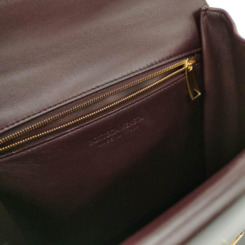 Bottega Veneta The Clip Burgundy Crossbody Bag 5