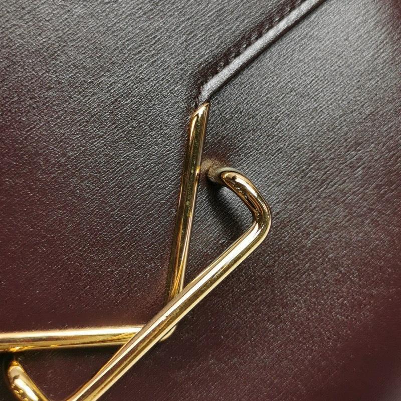 Bottega Veneta The Clip Burgundy Crossbody Bag 7