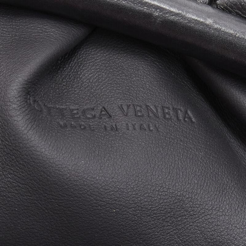 BOTTEGA VENETA The Intrecciato Pouch black signature woven leather clutch bag 3