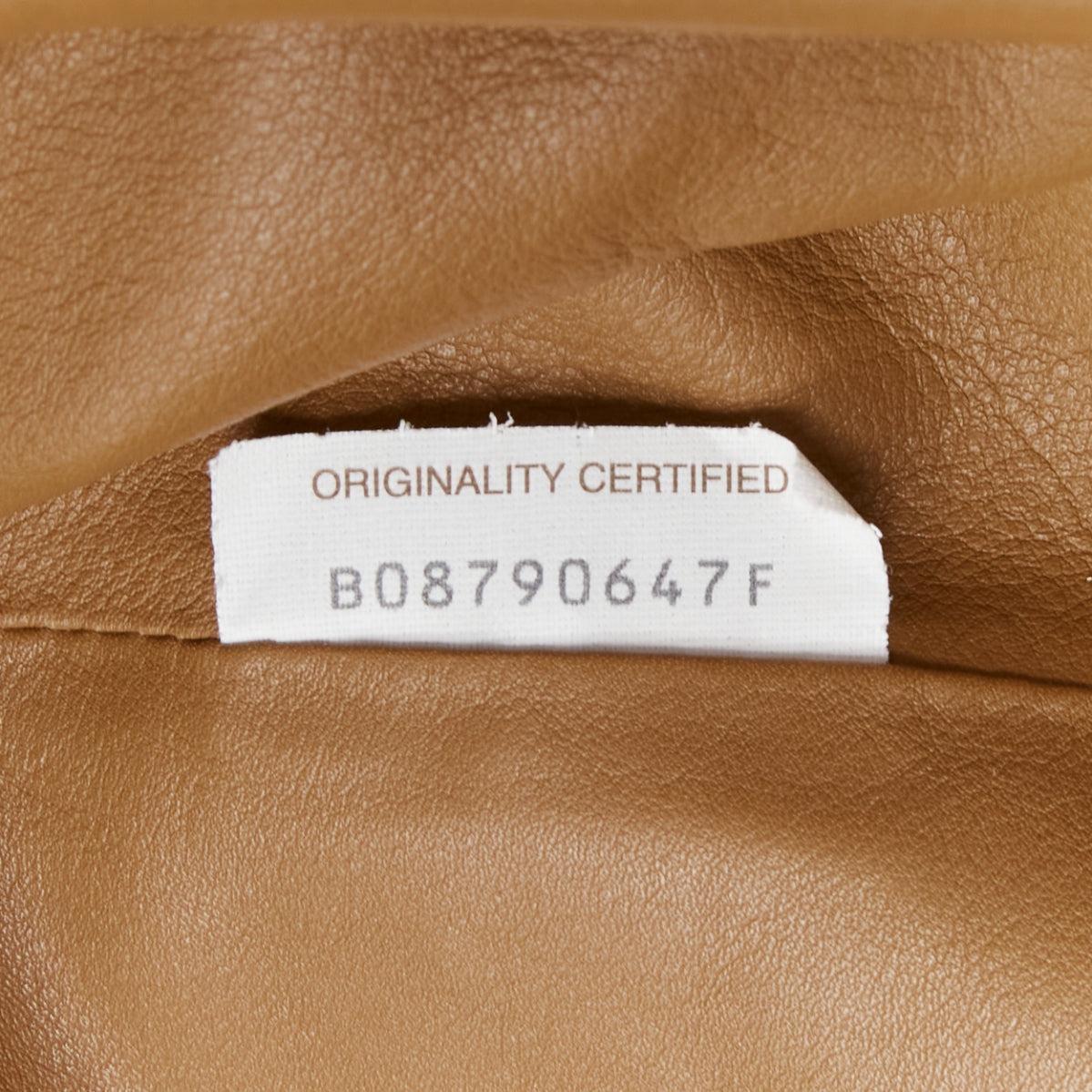 BOTTEGA VENETA The Pouch brown leather dumpling clutch bag For Sale 6