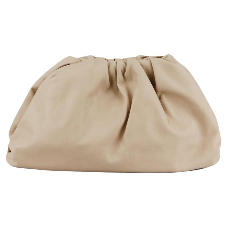 Bottega Veneta The Pouch Large Leather Clutch For Sale at 1stDibs
