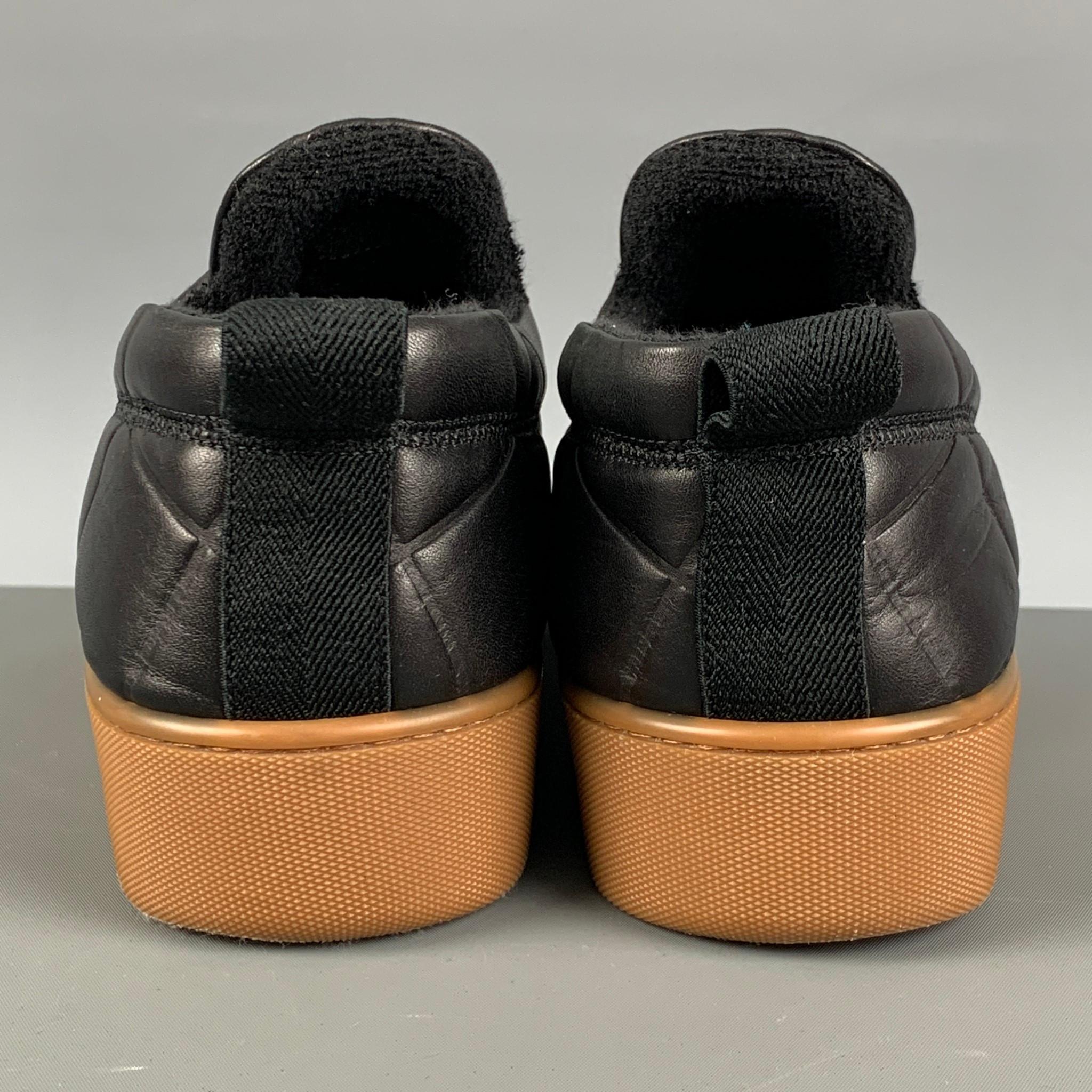 BOTTEGA VENETA The QUILT Size 9.5 Black Quilted Leather Slide Loafers In Excellent Condition In San Francisco, CA