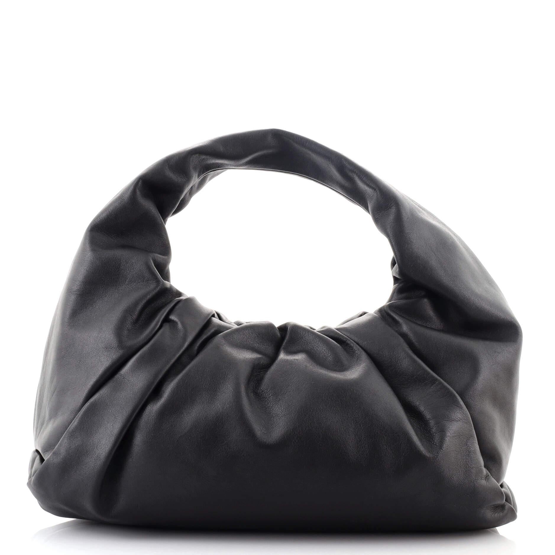 Bottega Veneta The Shoulder Pouch Leather Medium In Good Condition In NY, NY