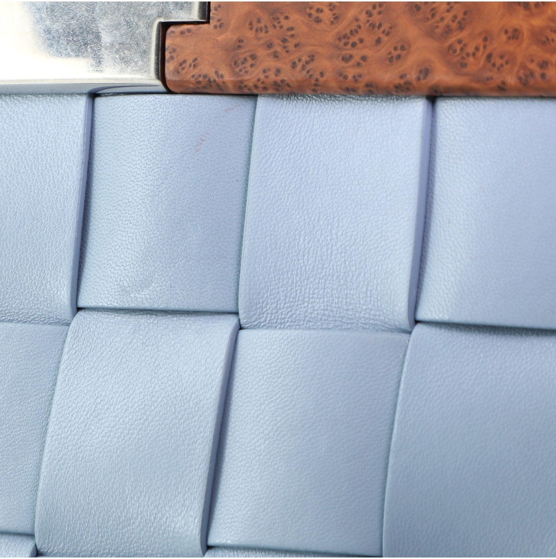 Women's or Men's Bottega Veneta The Snap Clutch Maxi Intrecciato Leather with Wood and Met