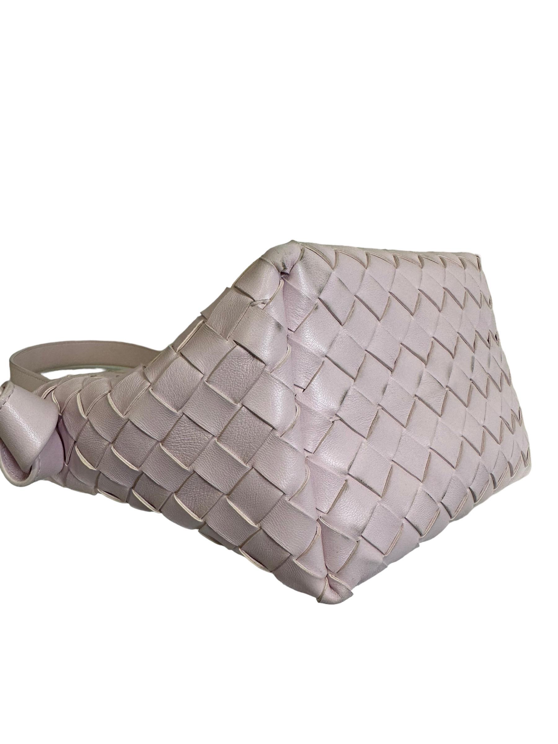 Bottega Veneta Tie Pink Leather Shoulder Bag 1