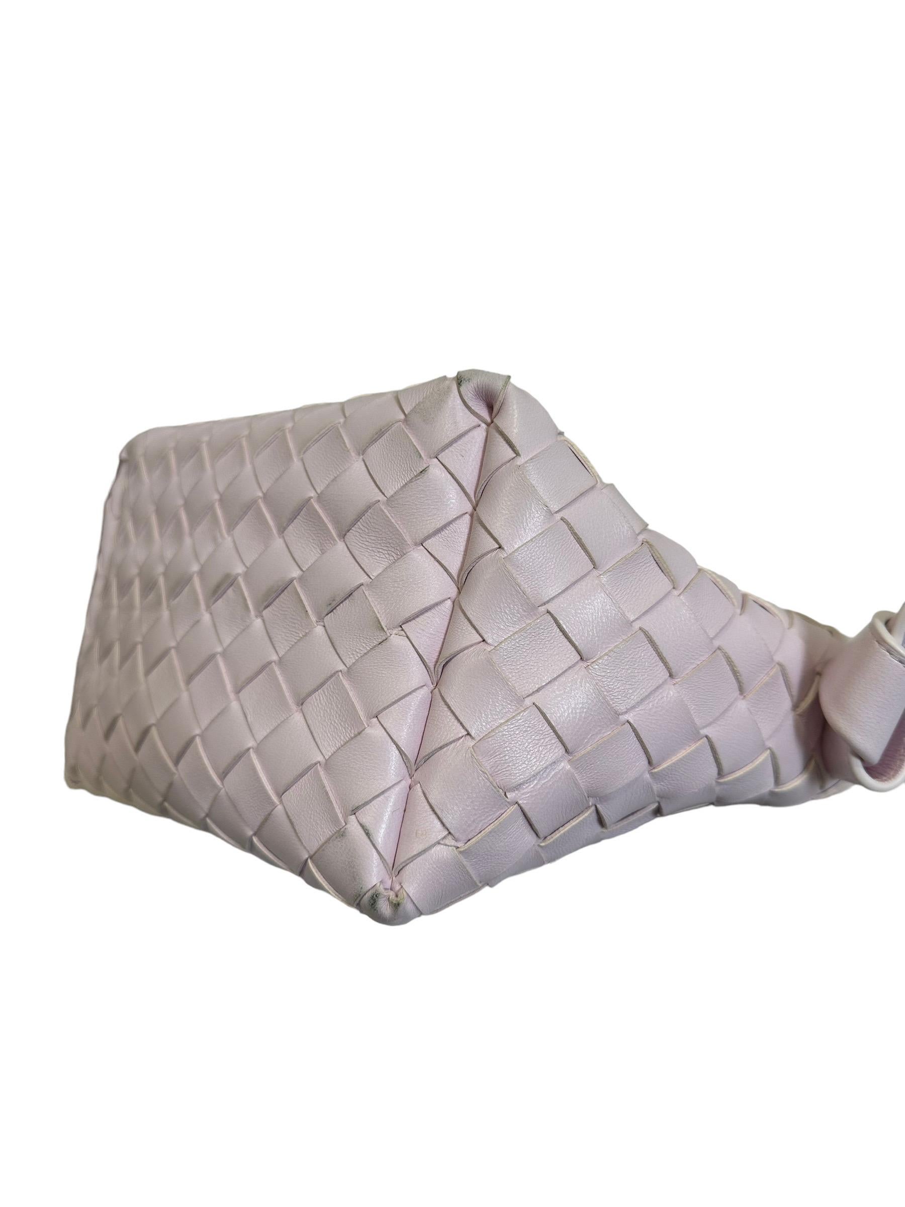 Bottega Veneta Tie Pink Leather Shoulder Bag 4