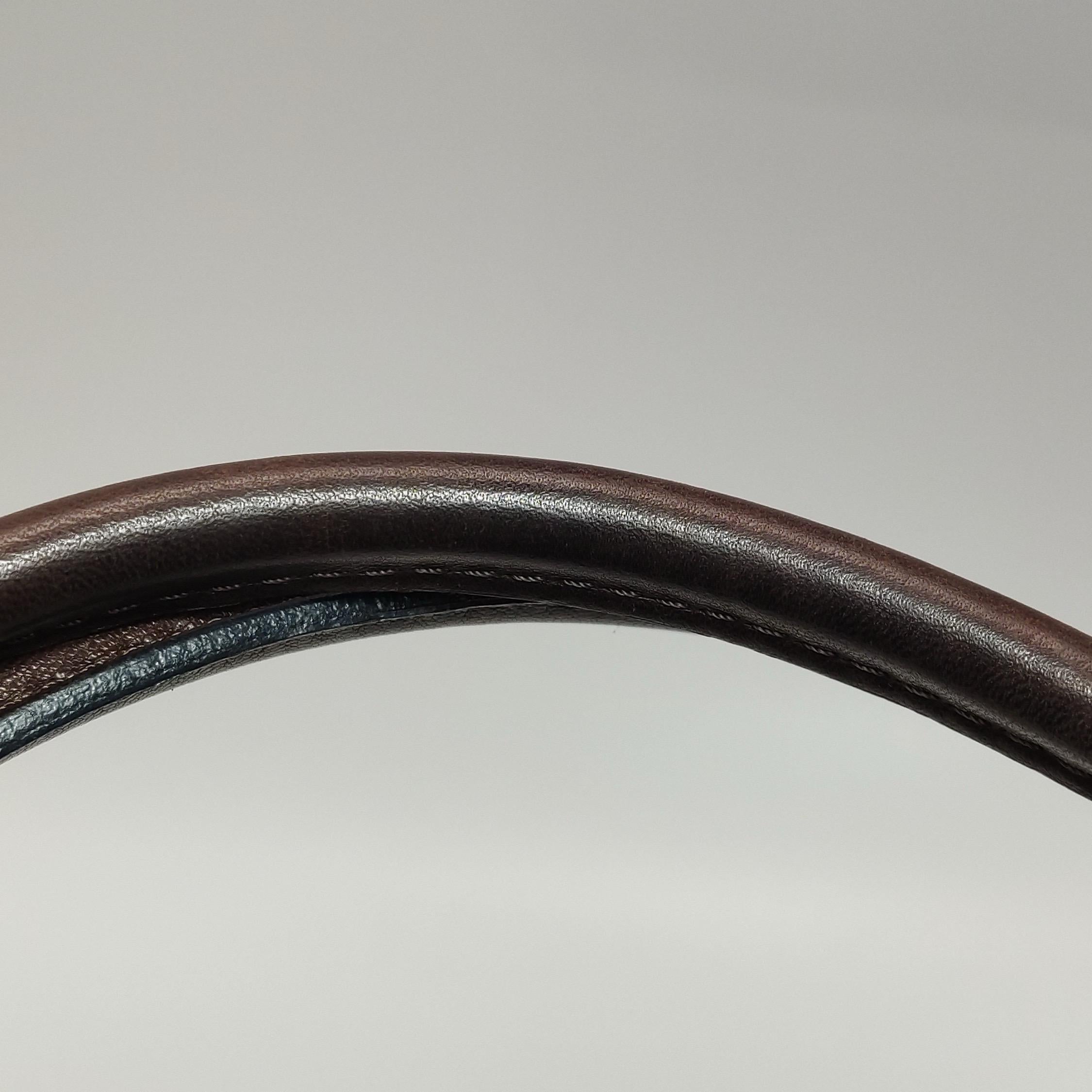 Bottega Veneta Sac à main Bowling à poignée supérieure Cuir Intrecciato brun chocolat foncé en vente 15