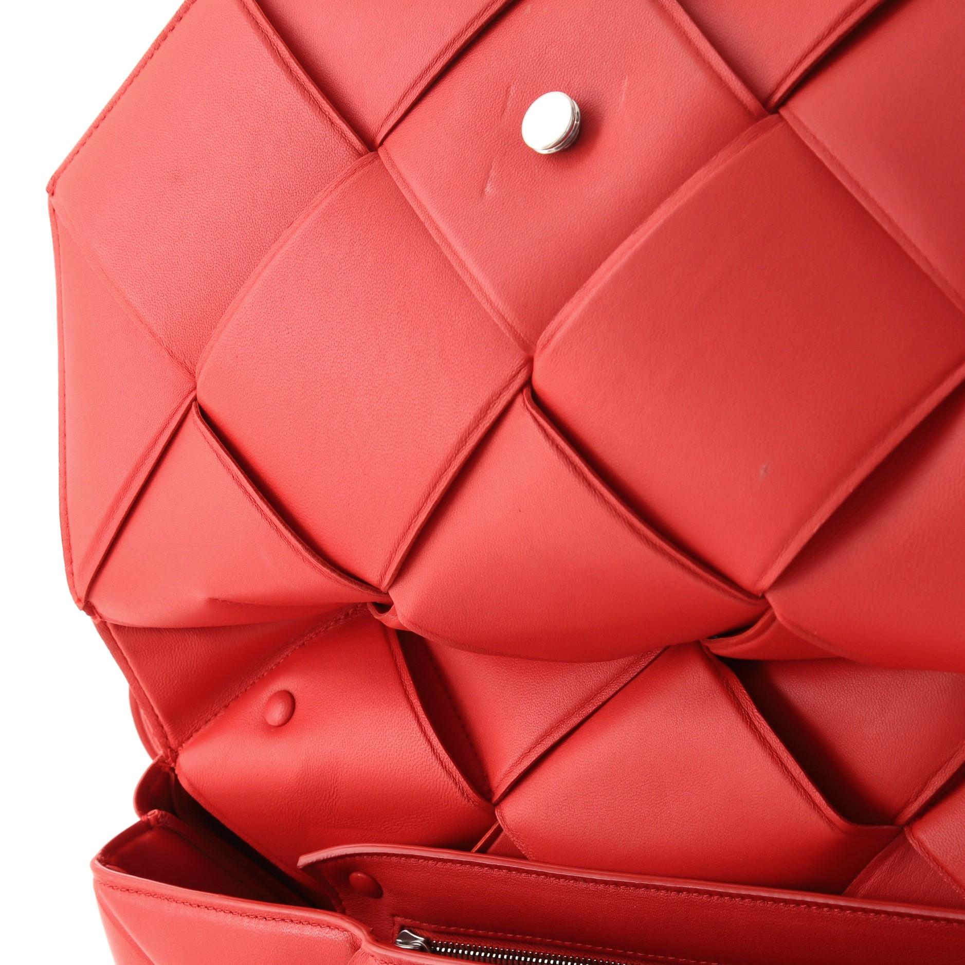 Bottega Veneta Top Handle Shoulder Bag Padded Maxi Intrecciato Leather 1