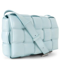 BOTTEGA VENETA Topazio blue leather 2019 PADDED CASSETTE Bag