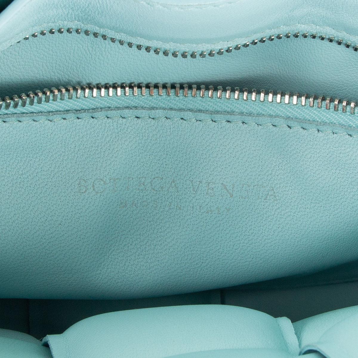 Women's BOTTEGA VENETA Topazio blue leather PADDED CASSETTE Crossbody Shoulder Bag