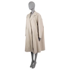BOTTEGA VENETA Travertine beige cotton 2023 OVERSIZED TWILL Coat Jacket 38 XS