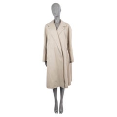 BOTTEGA VENETA Manteau travertin beige coton 2023 OVERSIZED TWILL Coat Jacket 38 XS