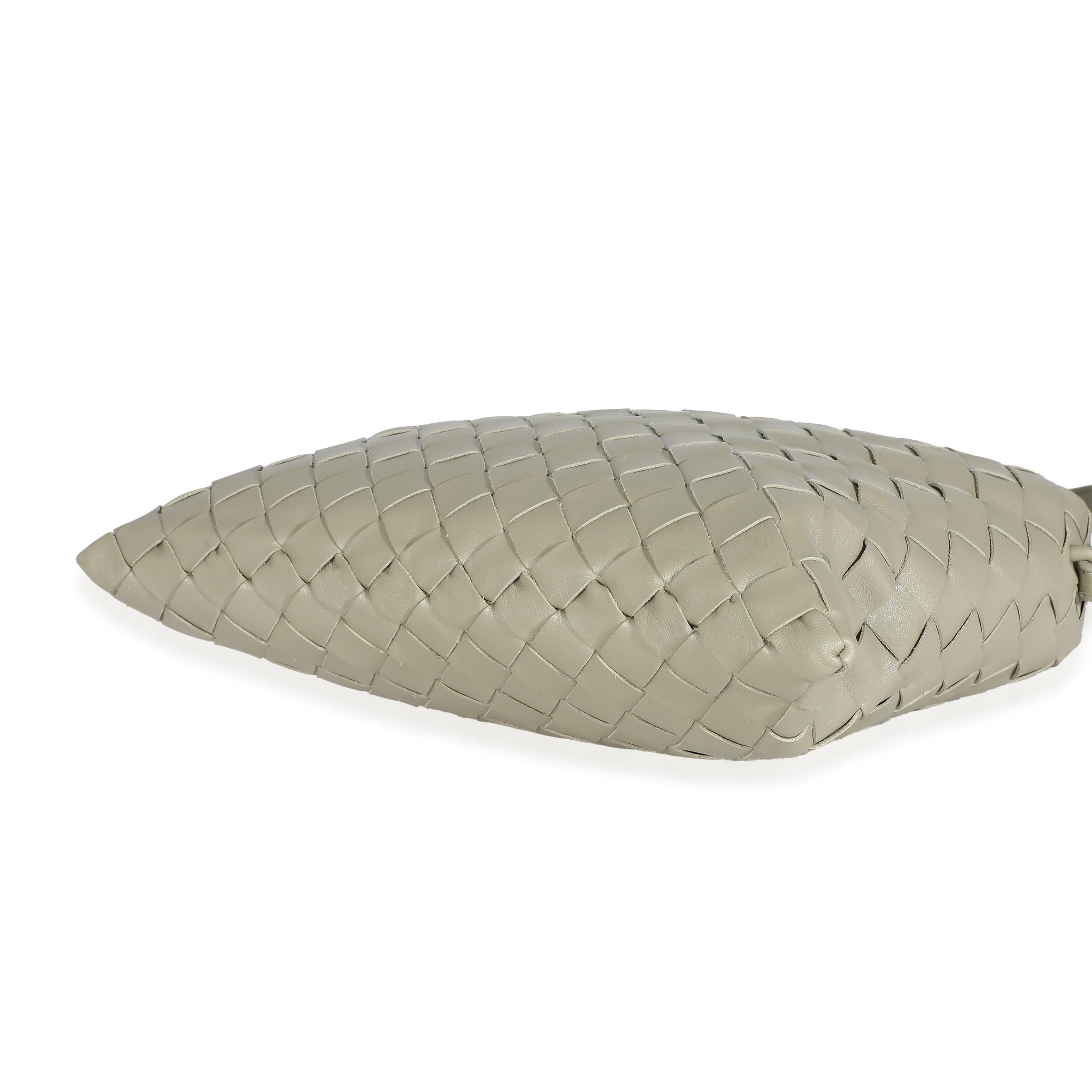 Women's or Men's Bottega Veneta Travertine Nappa Intrecciato Mini Hop Hobo For Sale