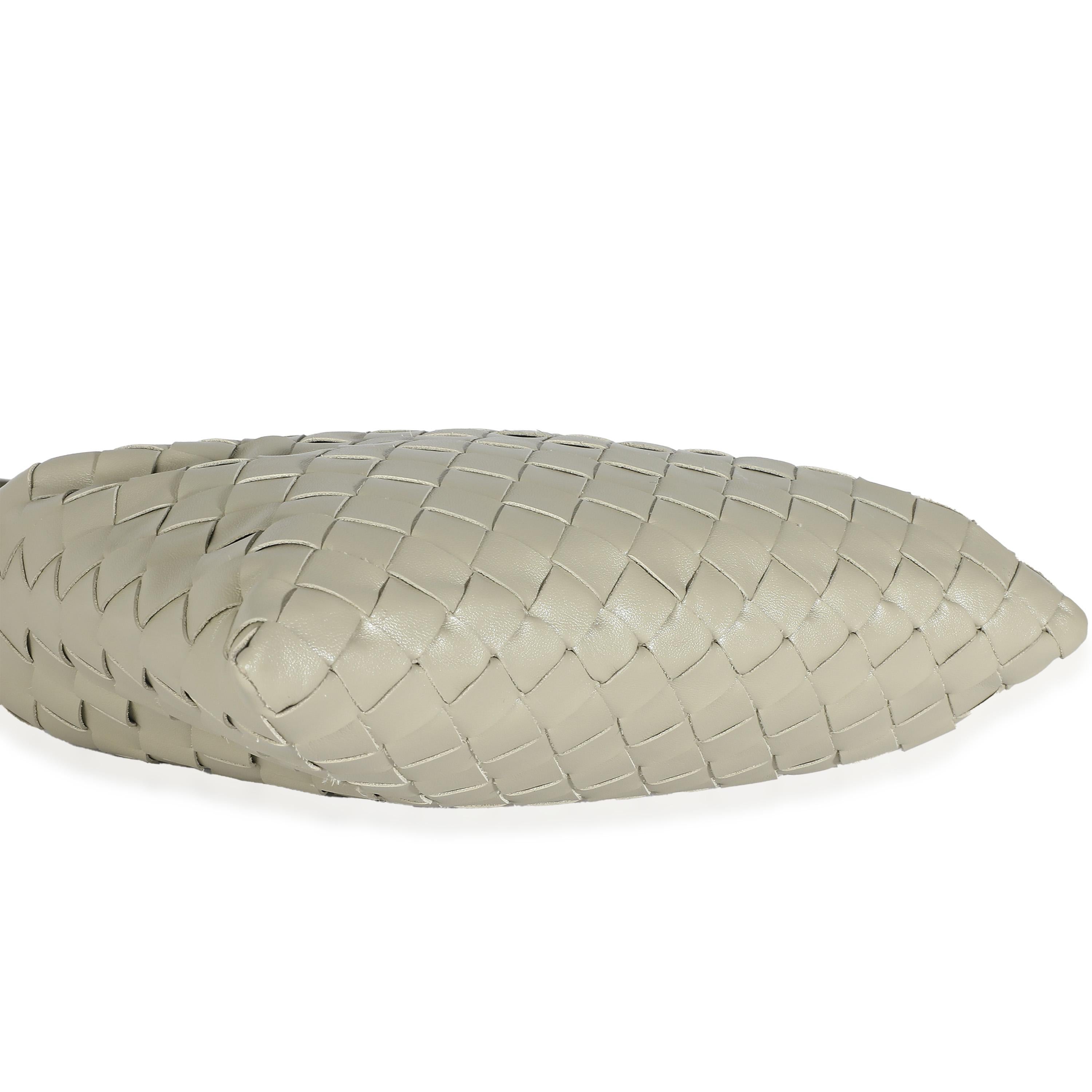 Bottega Veneta Travertine Nappa Intrecciato Mini Hop Hobo For Sale 2