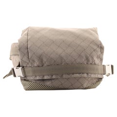 Bottega Veneta Trekking Folding Top Belt Bag Jacquard Nylon with Mesh