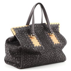 Bottega Veneta Tricot Doctor Bag Embroidered Intrecciato Nappa Small