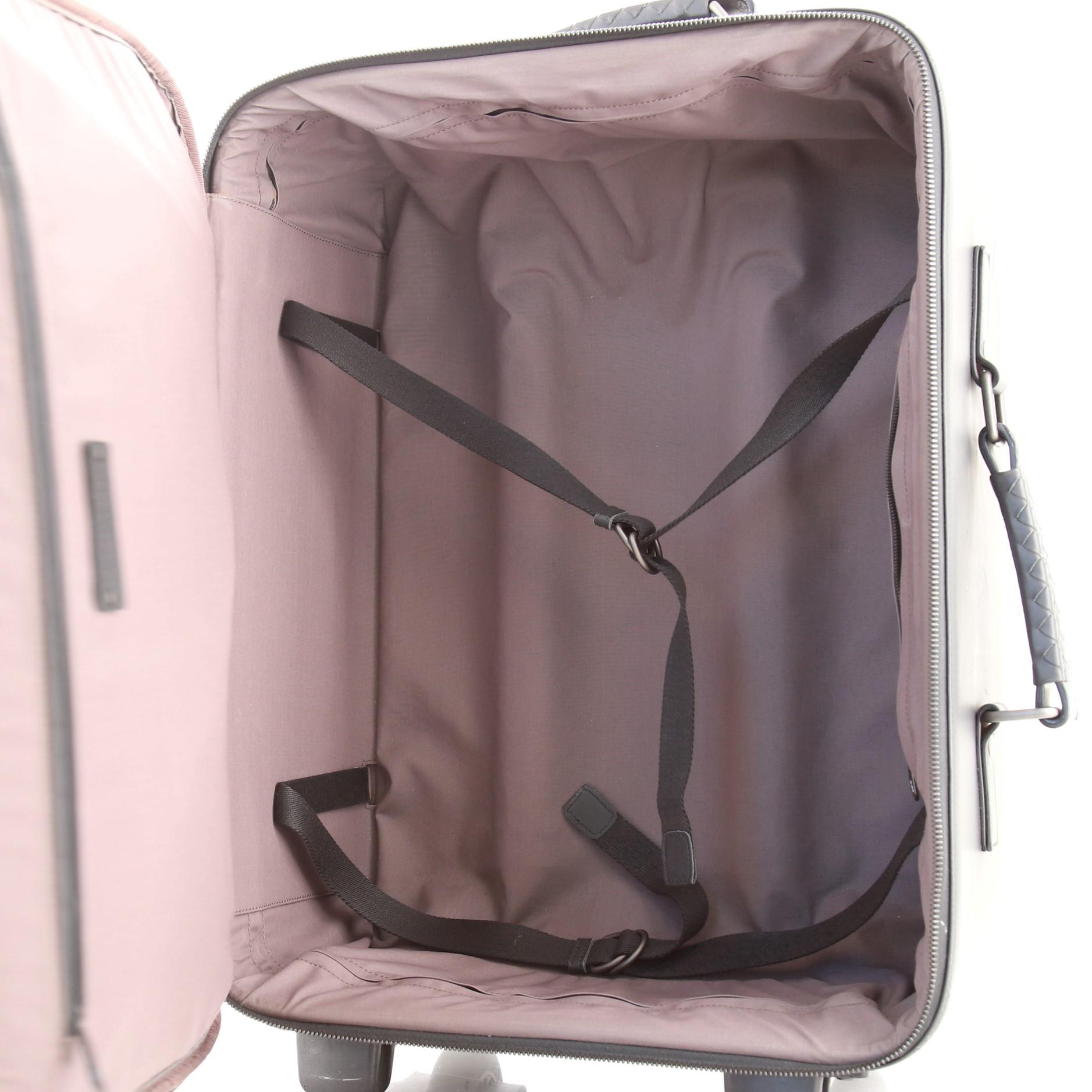Rollendes Reisegepäck aus Intrecciato Leder von Bottega Veneta, Medium für Damen oder Herren