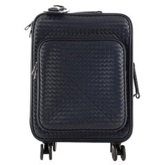 Bottega Veneta Trolley Rolling Luggage Intrecciato Leather Medium