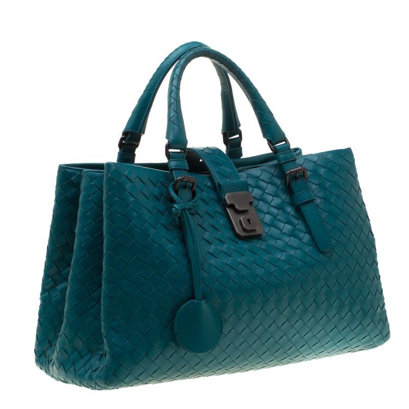 turquoise bottega bag