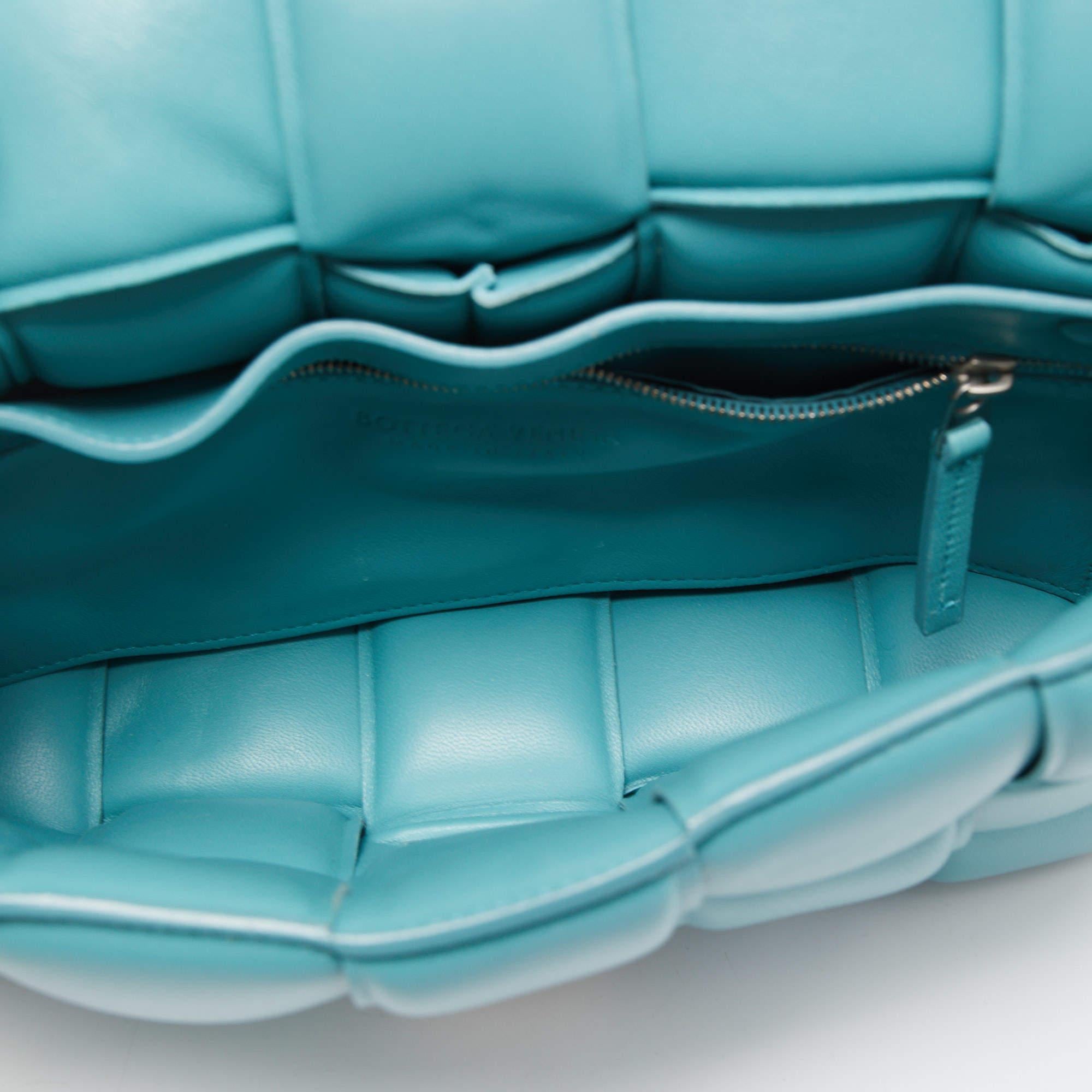 Bottega Veneta Turquoise Padded Leather Cassette Shoulder Bag 3