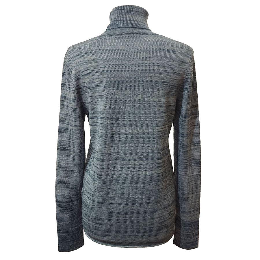 100% Wolle Azure melange Farbe Mit Tasche Schulter/Saum cm 65 (25,5 inches) Schulter cm 38 (14,9 inches)