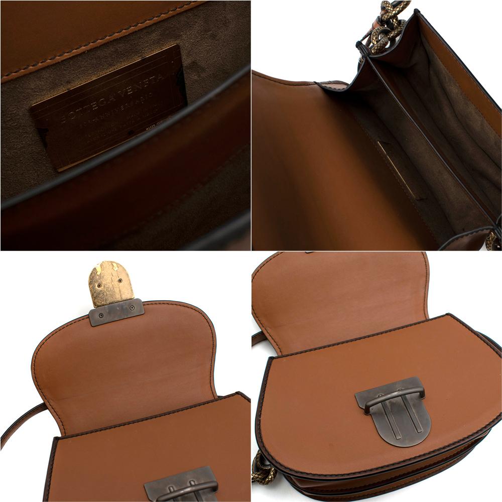 Bottega Veneta Umbria Tasche in limitierter Auflage in Tan/Nero Kalb (Braun)