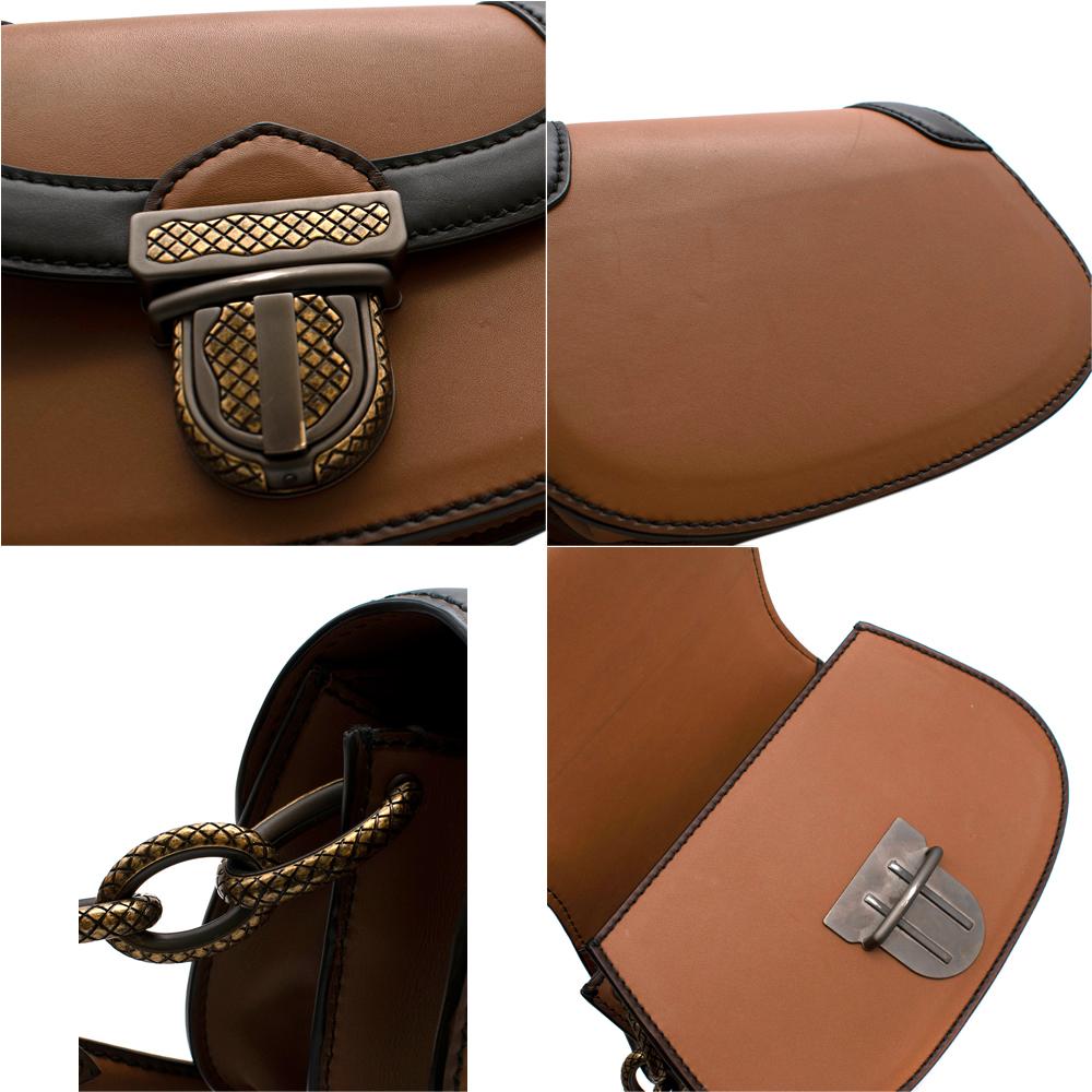 Bottega Veneta Umbria Tasche in limitierter Auflage in Tan/Nero Kalb im Zustand „Hervorragend“ in London, GB