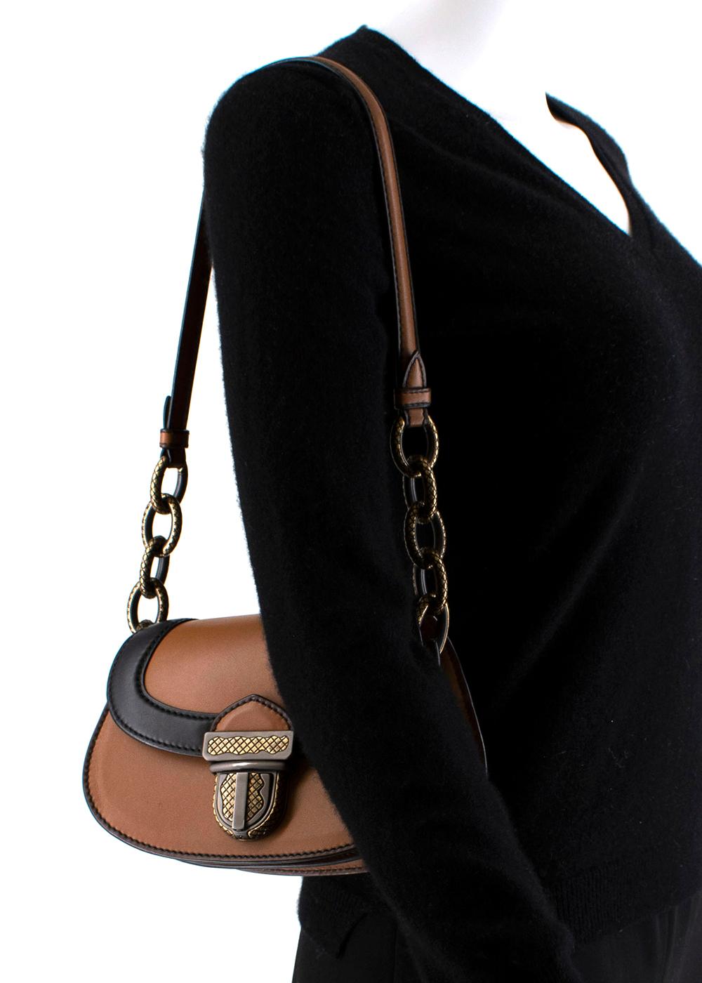 Bottega Veneta Umbria Tasche in limitierter Auflage in Tan/Nero Kalb 3