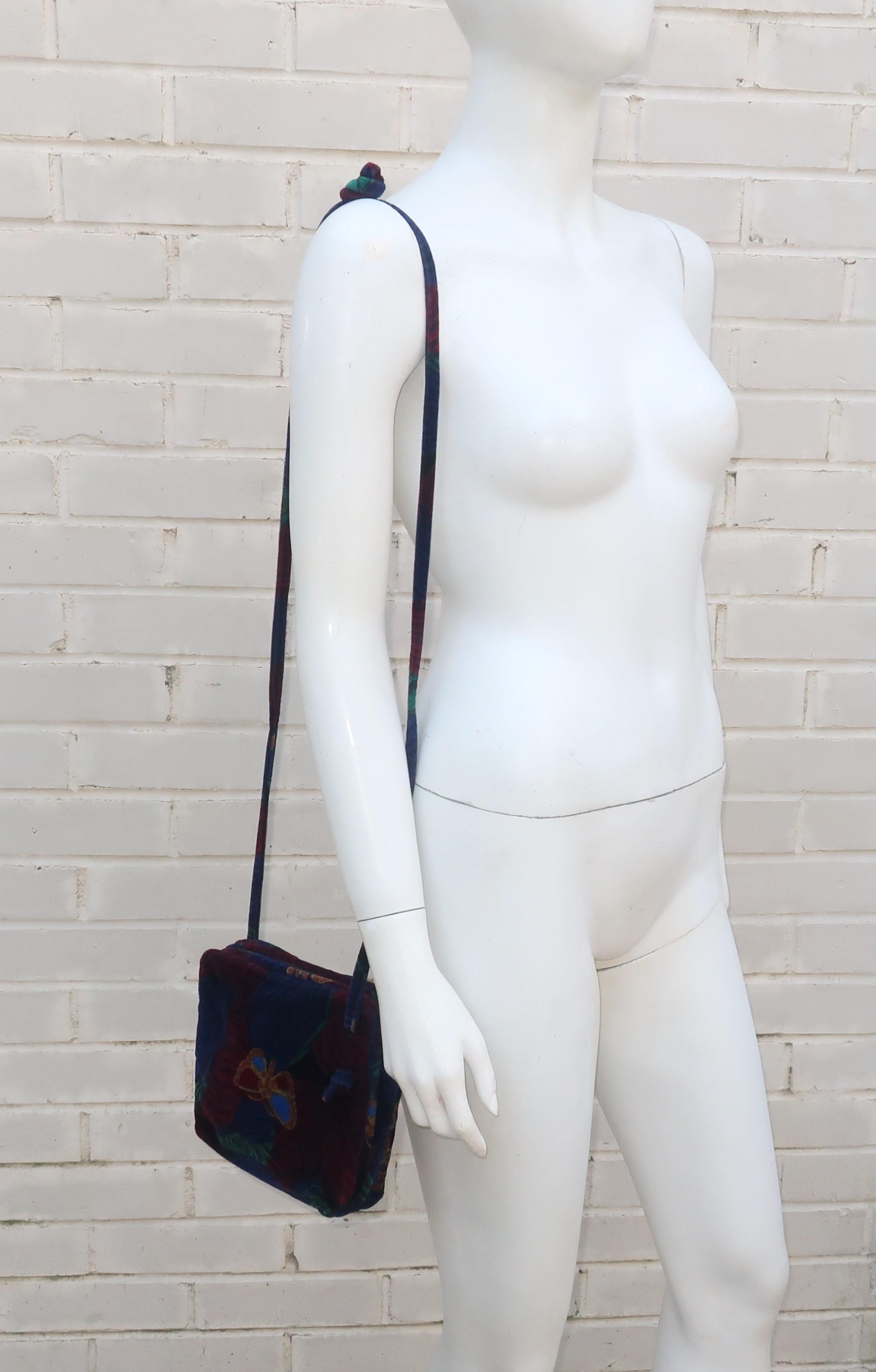 Bottega Veneta Velvet Butterfly Handbag, 1970's 5