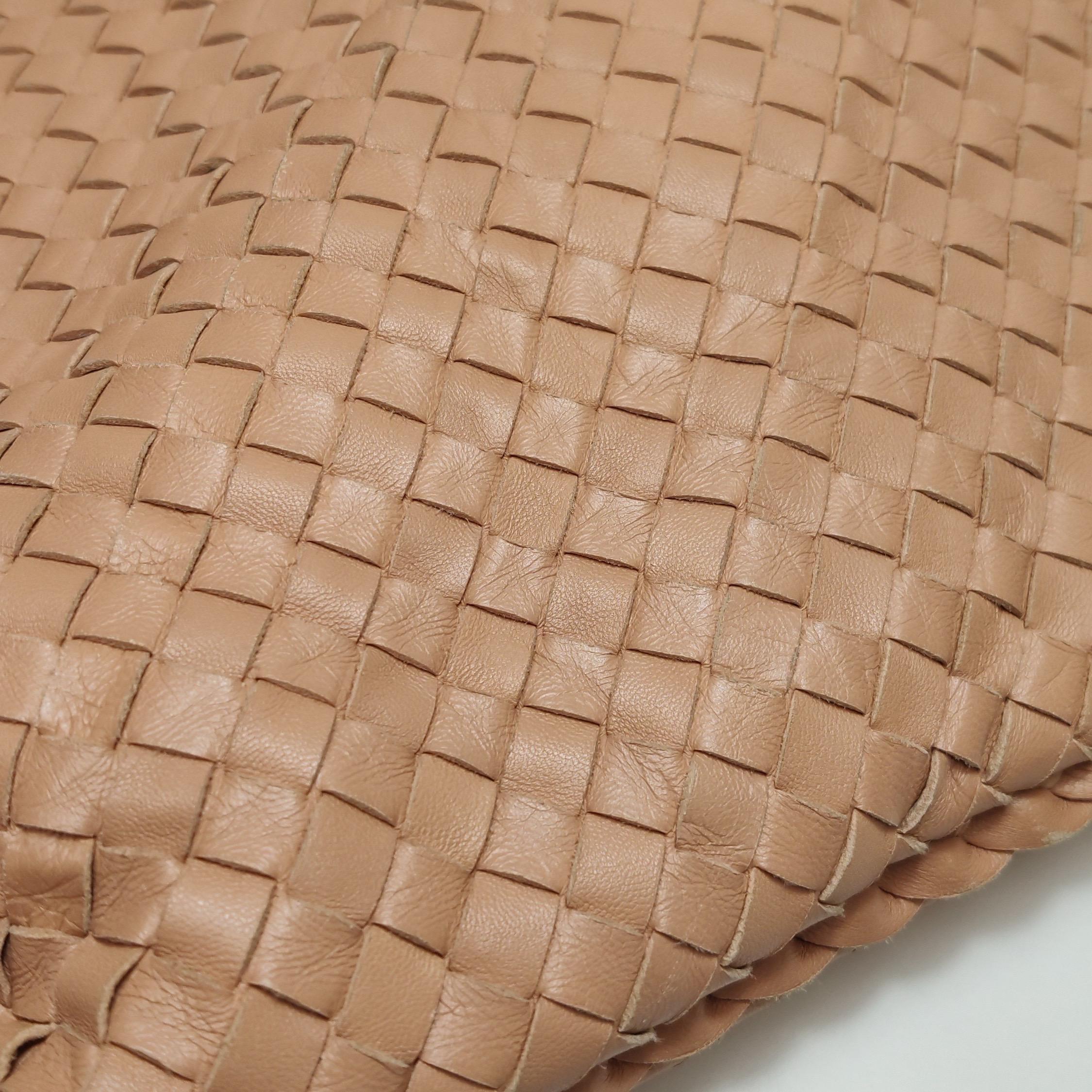 Bottega Veneta Hobo Beige Almond Brown 47cm en vente 7