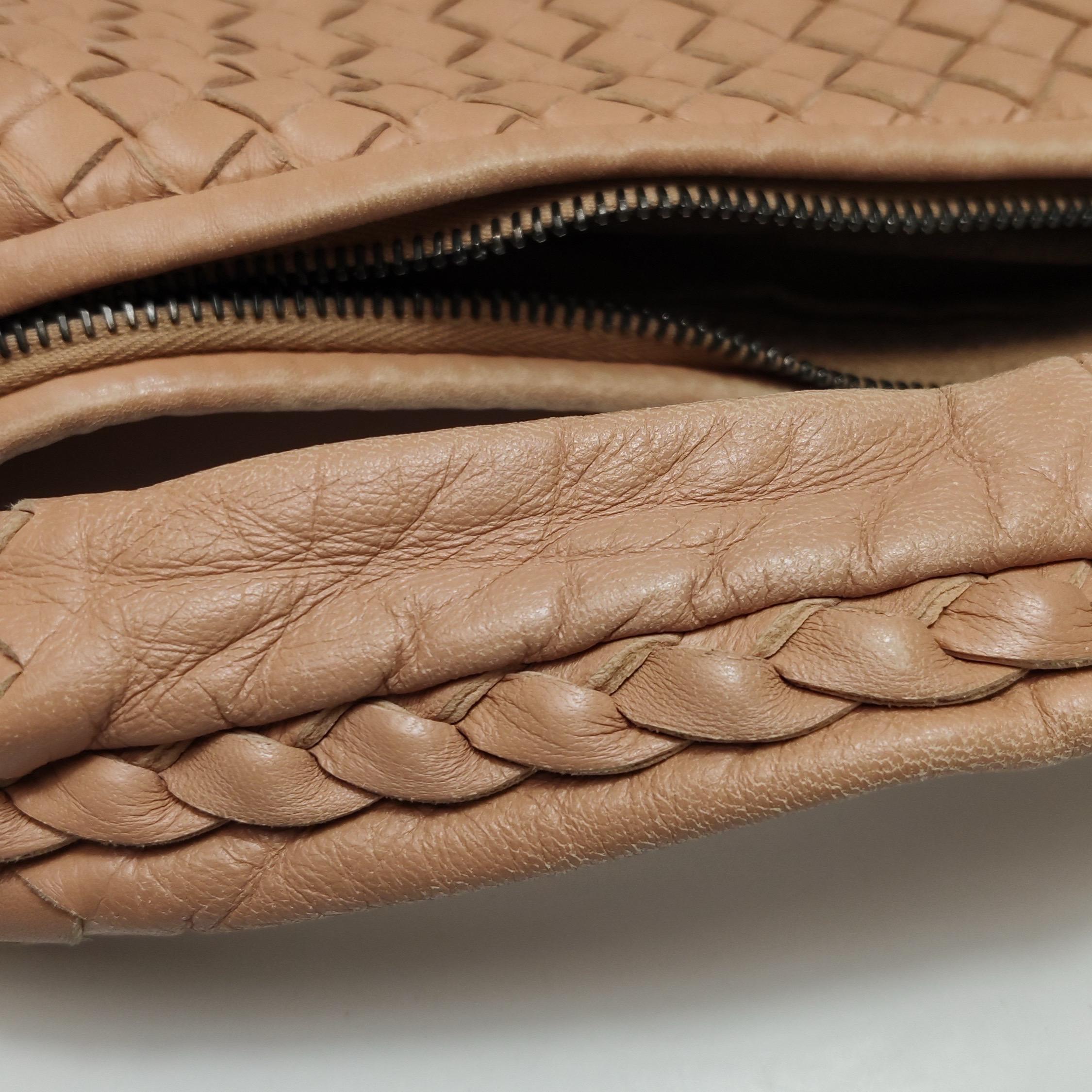 Bottega Veneta Hobo Beige Almond Brown 47cm en vente 12