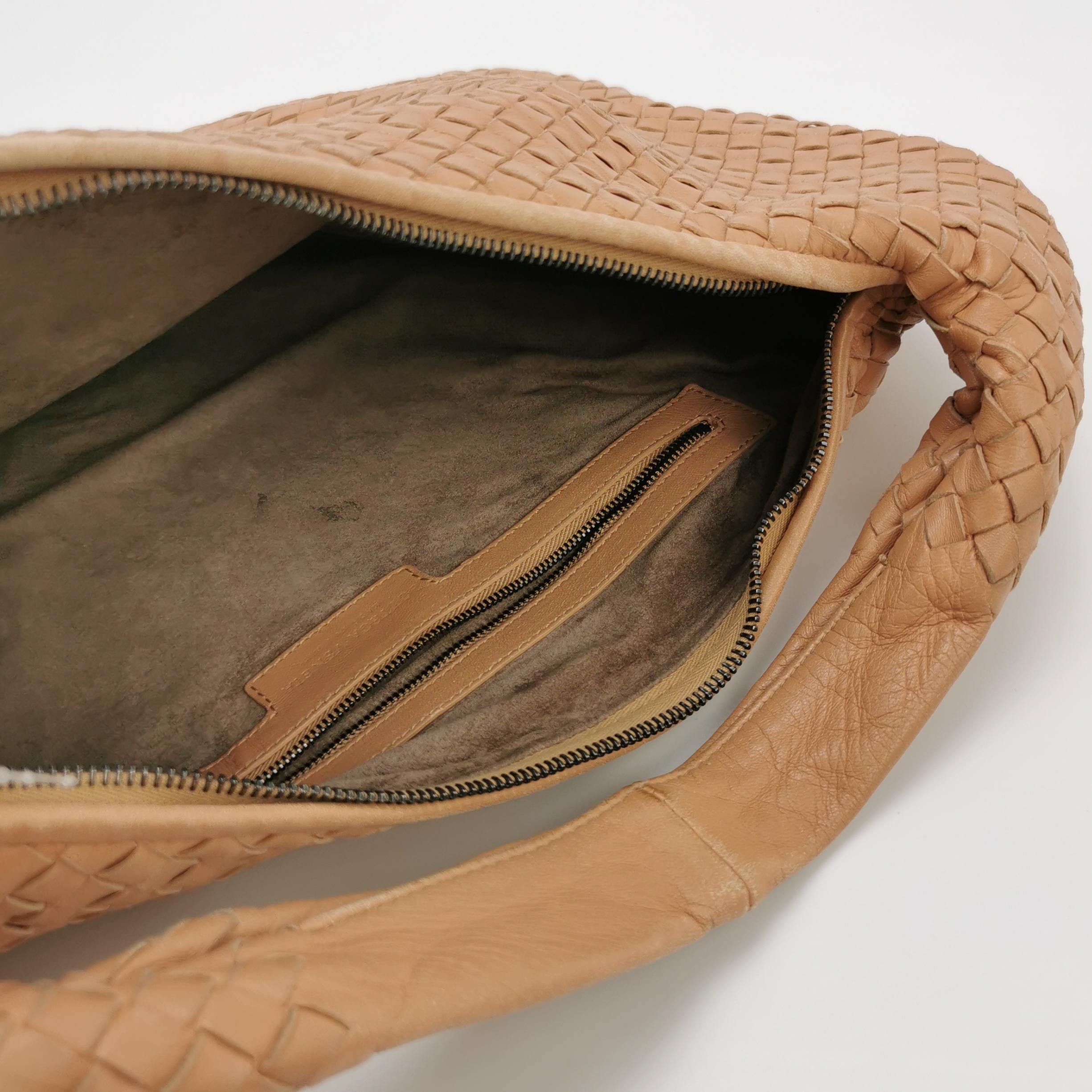 Bottega Veneta Hobo Beige Almond Brown 47cm en vente 2