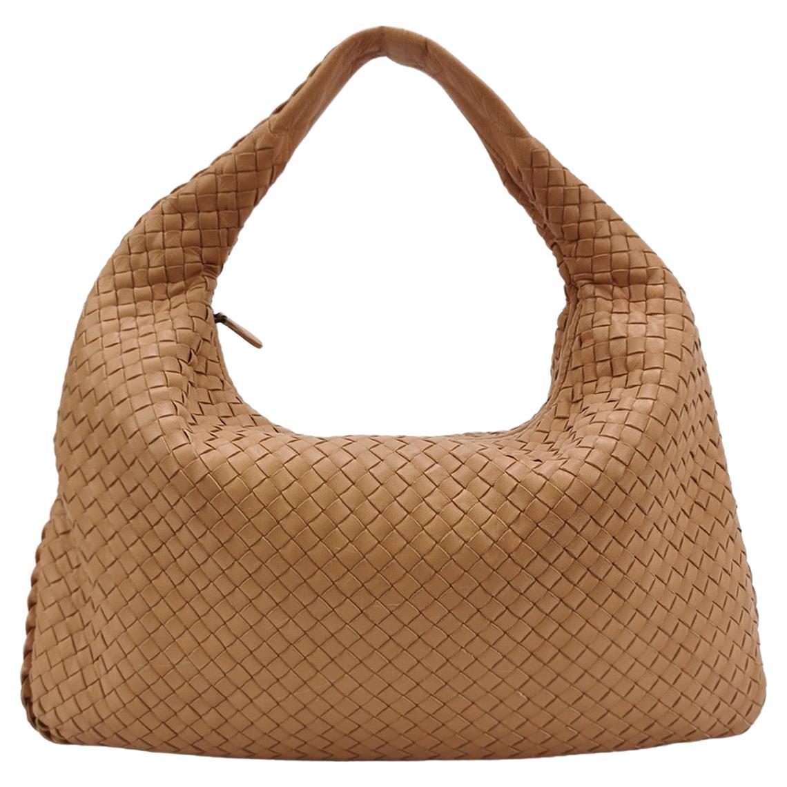 Bottega Veneta Veneta Hobo Beige Mandel Braun 47cm