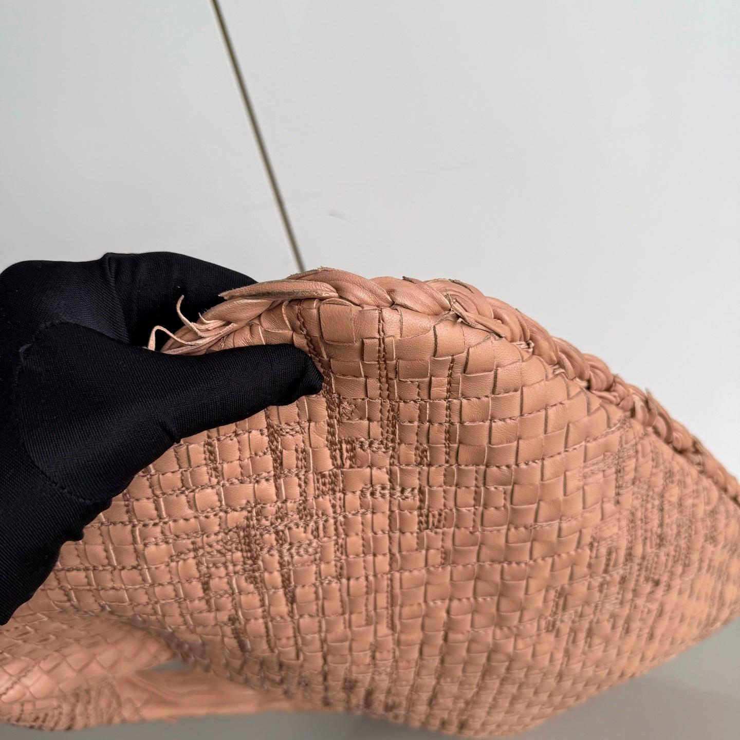 Bottega Veneta Hobo Beige Almond édition spéciale cuir 40 cm Pour femmes en vente