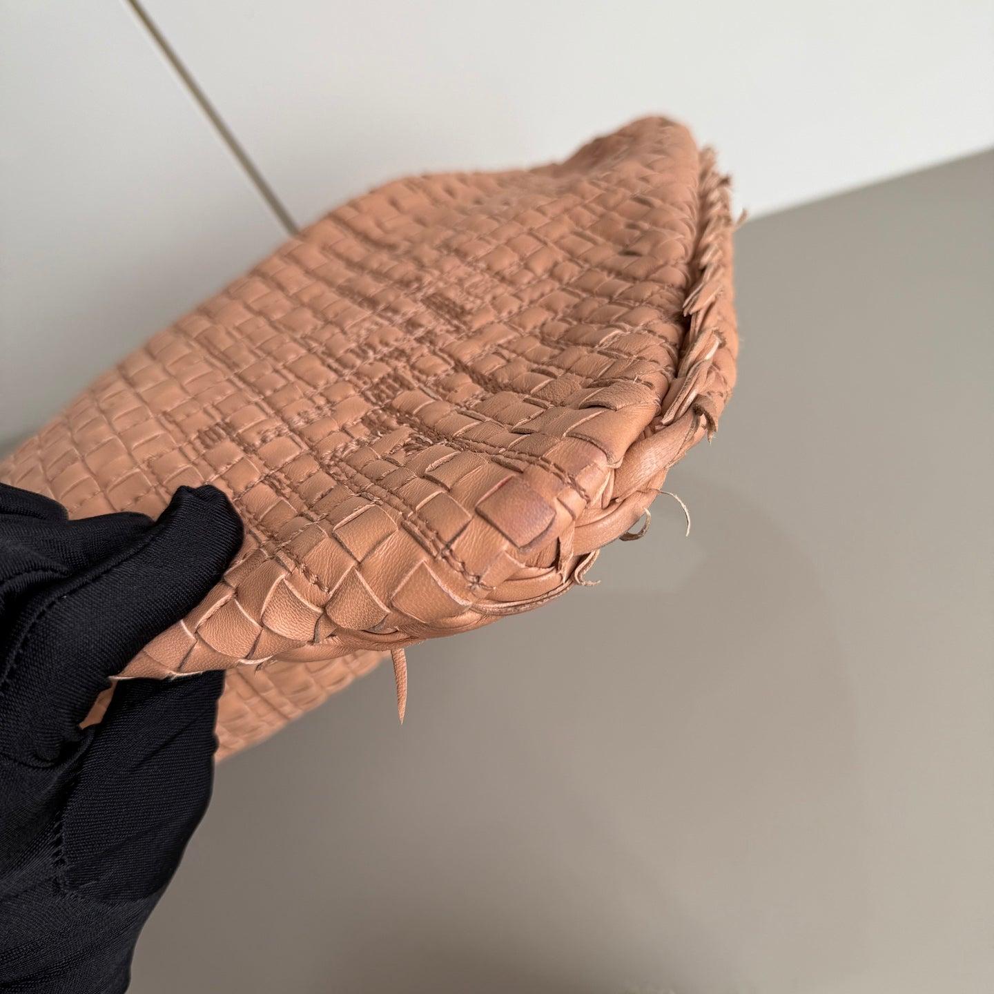 Bottega Veneta Hobo Beige Almond édition spéciale cuir 40 cm en vente 5