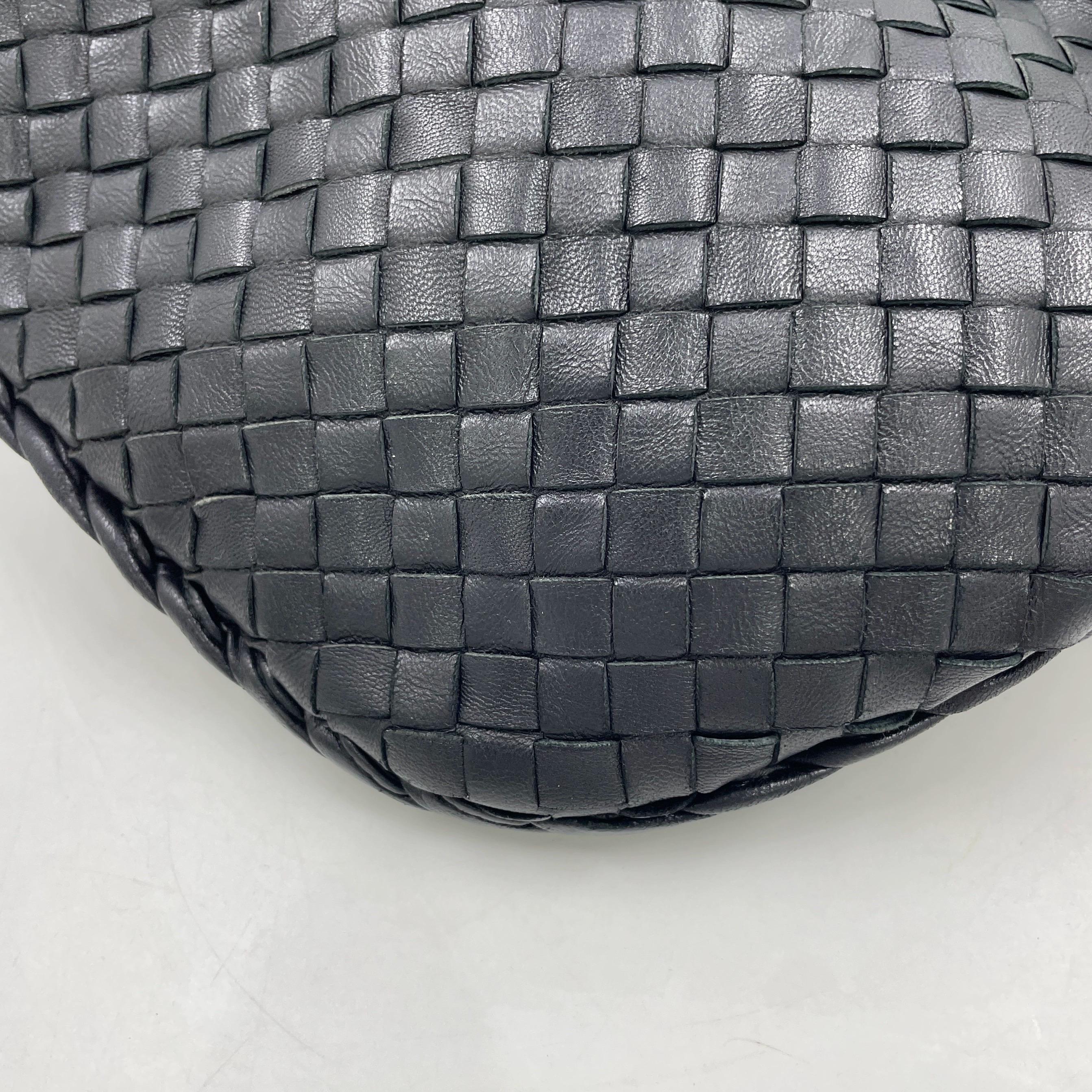 Bottega Veneta Hobo in pelle nera grande 48 cm in vendita 15