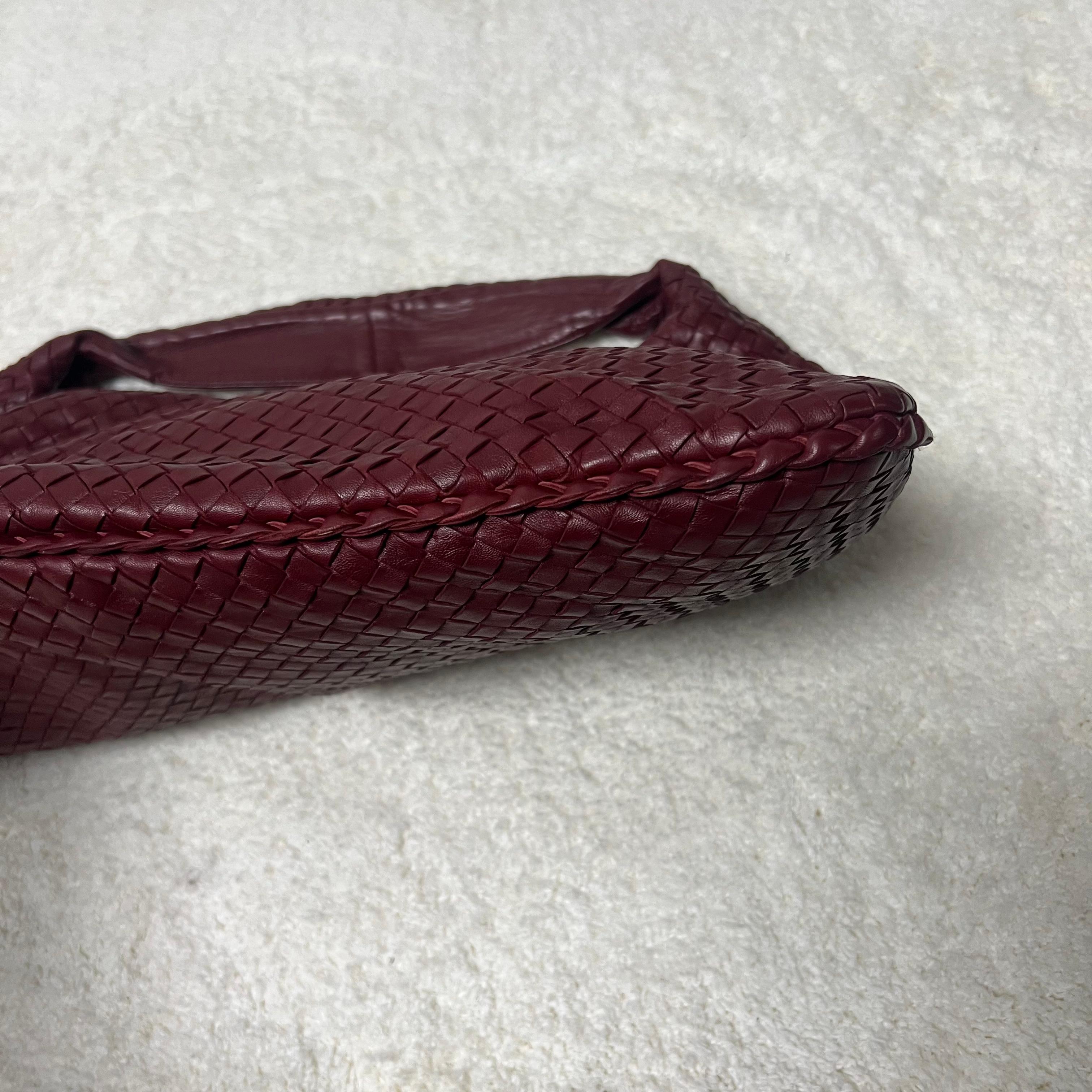 Bottega Veneta Sac à main en cuir bourgogne Maxi 50cm Bon état - En vente à AUBERVILLIERS, FR