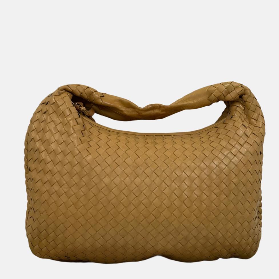 Bottega Veneta Veneta Hobo Kamel-Lammfell Leder 40cm im Angebot 4